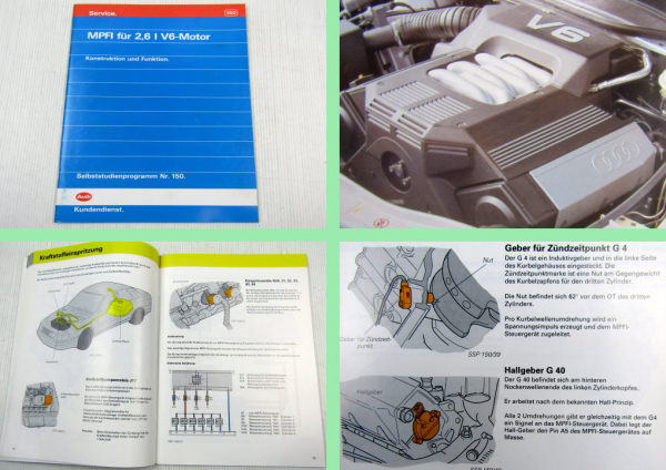 SSP 150 Audi 100 MPFI V6 2,6 l Motor Konstruktion 1992 Selbststudienprogramm