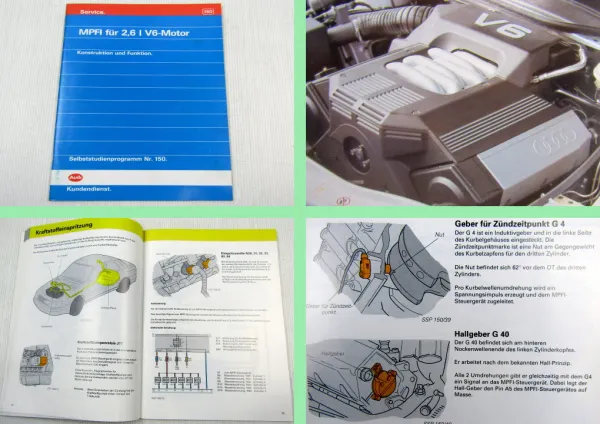SSP 150 Audi 100 MPFI V6 2,6 l Motor Konstruktion 1992 Selbststudienprogramm
