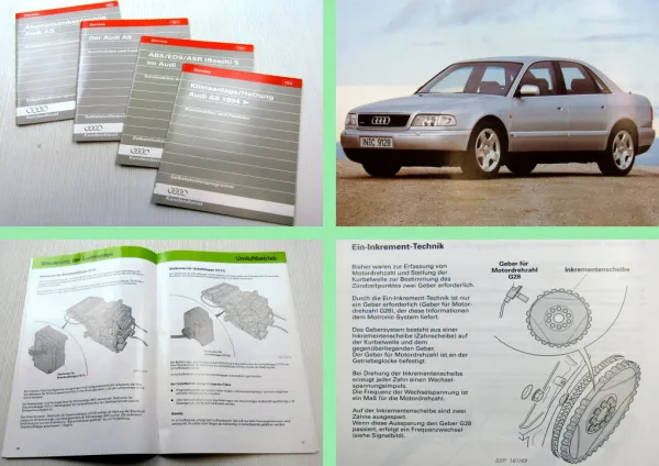 SSP 160 161 162 163 Audi A8 D8 1994 Klimaanlage ABS EDS Selbststudienprogramm