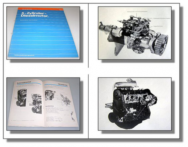 SSP 20 Audi 100 C2 5D 5-Zylinder Dieselmotor Konstruktion 1978