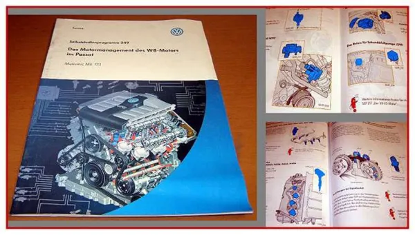 SSP 249 VW Passat B5, W8 Motor Motronoc ME 7.1.1 Konstruktion + Funktion 2001