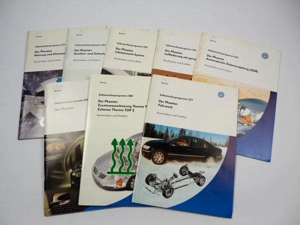 SSP 270 271 273 274 275 276 277 280 VW Phaeton Selbststudienprogramme 2002 2003