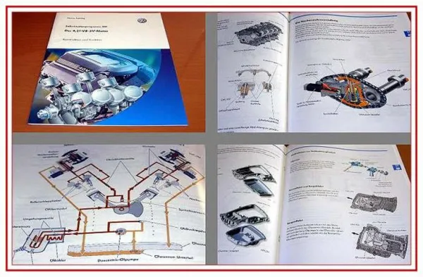 SSP 341 VW Touareg Phaeton AXQ BGH 4,2l V8 5V Motor Selbststudienprogramm