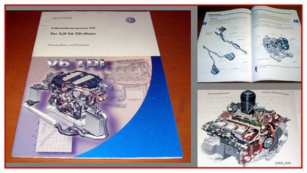 SSP 350 VW Touareg Phaeton 3,0l V6 TDI Motor 2005 Selbststudienprogramm