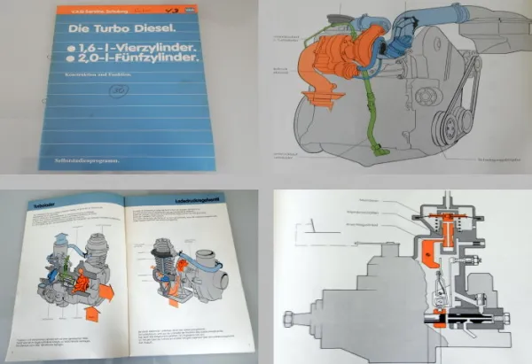 SSP 43 VW 1,6l 2,0l Turbo Diesel Motor Konstruktion Funktion 1981