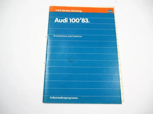 SSP 49 Audi 100 C3 1983 Selbststudienprogramm Technik