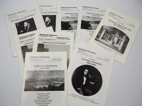 Stadtarchiv Würzburg Ausstellung 10 Ausstellungskataloge 1991 1995 1997