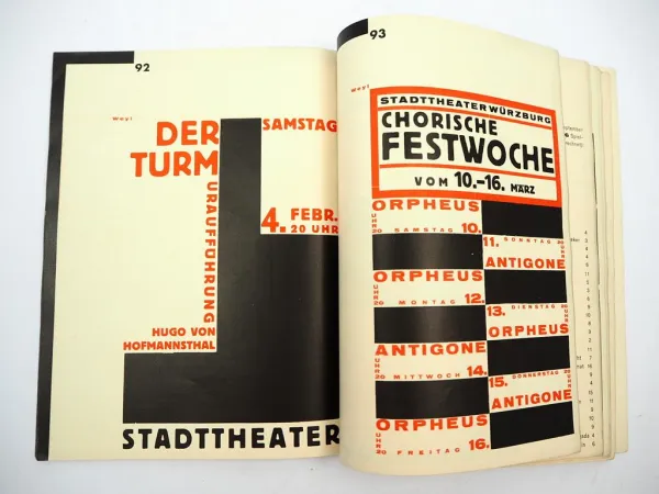 Stadttheater Würzburg Jahrbuch 1929 Intendant Paul Smolny