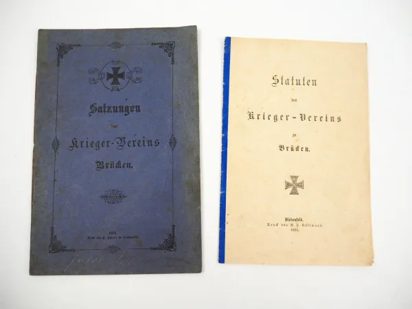 Statut Satzung Krieger Verein Brücken Birkenfeld Rheinland Pfalz 1893/1904