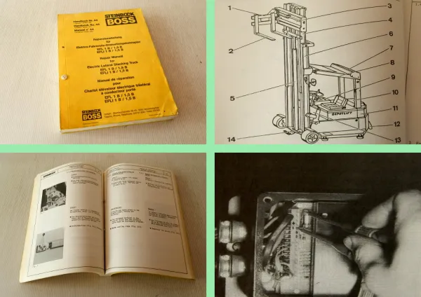 Steinbock Boss EFL1B/1,5B Gabelstapler Reparaturhandbuch Werkstatthandbuch