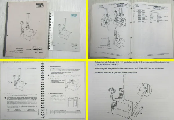 Steinbock Boss EMC EMB Swift Bedienungsanlaitung 1997 Ersatzteilliste 1999