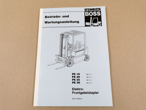 Steinbock Boss PE 16 20 25 30 D Betriebsanleitung Bedienung Wartungsanleitung