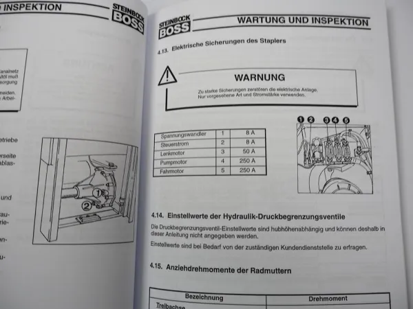 Steinbock Boss PE 16 20 25 30 D Betriebsanleitung Bedienung Wartungsanleitung
