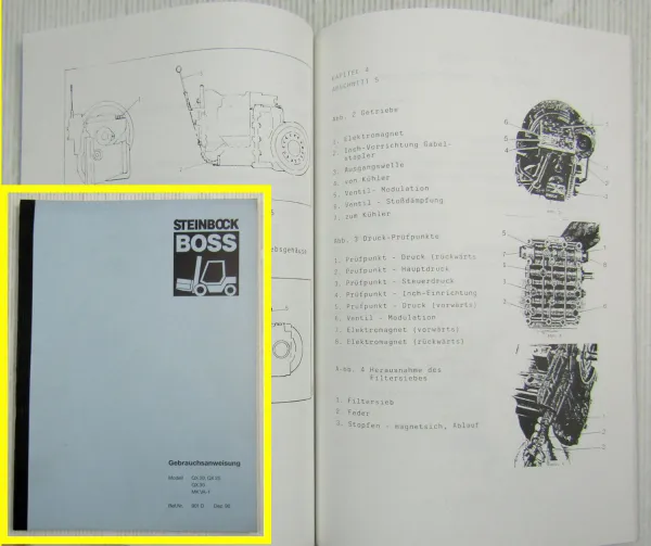 Steinbock Boss QX 20 25 30 MK VA-1 Betriebsanleitung Bedienungsanleitung 12/90