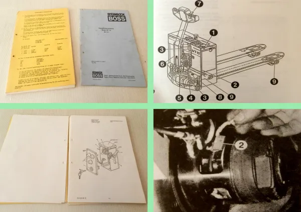 Steinbock Boss WT15 WT16 Gabelhubwagen Betriebsanleitung Ersatzteilliste 1989