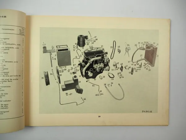 Steinbock DFG 1D 1,2D 1,6D Gabelstapler Ersatzteilliste Parts List 1965