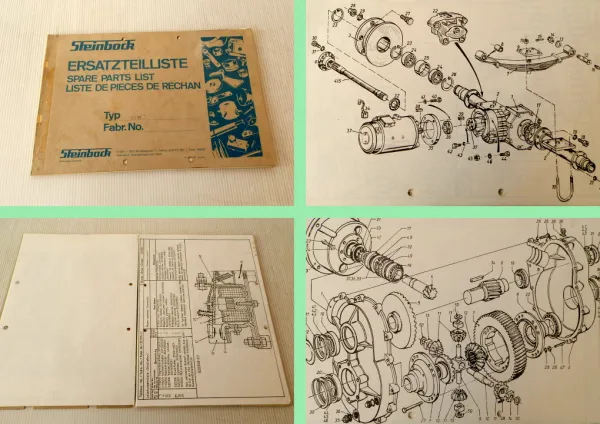 Steinbock EFW Gabelstapler Ersatzteilkatalog Ersatzteilliste parts list 1975/76