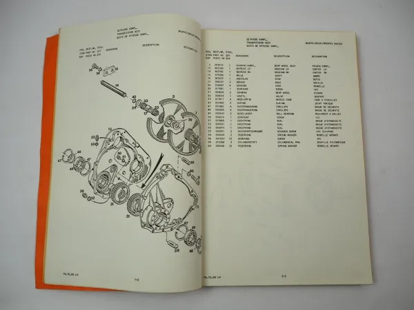Steinbock LE13 300 Gabelstapler Elektro Ersatzteilliste Parts List ca. 1987
