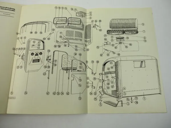 Steyr 380 Diesel LKW 90 PS Ersatzteilliste Ersatzteilkatalog 1953