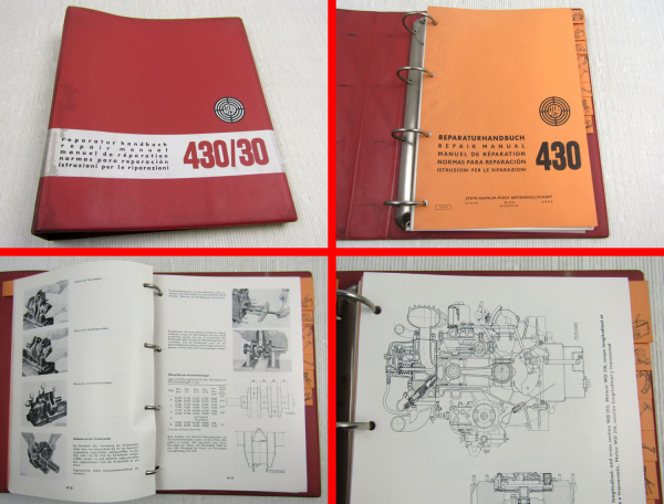 Steyr 430 30 Traktor Reparaturhandbuch Werkstatthandbuch 1969