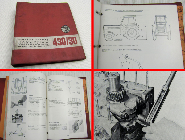 Steyr 430 30 Traktor Reparaturhandbuch Werkstatthandbuch Instandsetzung 1969