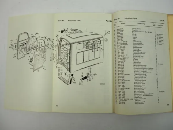 Steyr 586 Diesel LKW Ersatzteilliste Ersatzteilkatalog 1963