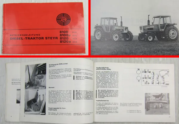 Steyr 8100 8100a 8120 8120a Diesel Traktor Betriebsanleitung Bedienungsanleitung