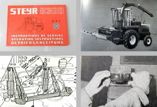 Steyr 8300 8300a Traktor Betriebsanleitung 1983 Bedienung Wartung Pflege