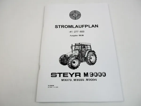 Steyr M 9078 9086 9094 Stromlaufplan elektrische Leitungen Kabelstränge 1996