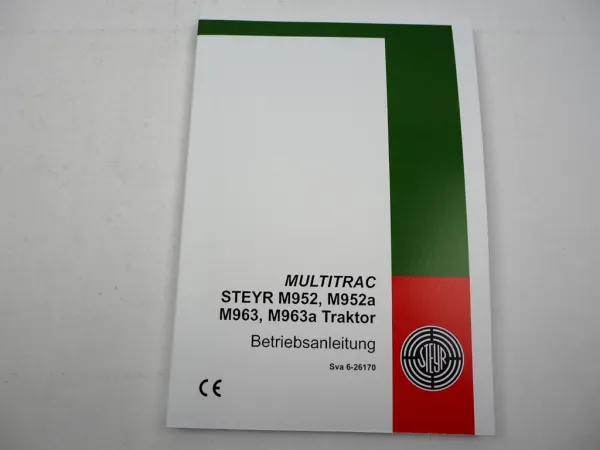 Steyr M 952 952a 963 963a Multitrac Traktor Betriebsanleitung 2001