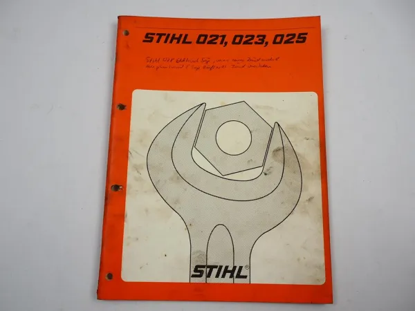 Stihl 021 023 025 Motorsäge Werkstatthandbuch Reparaturanleitung