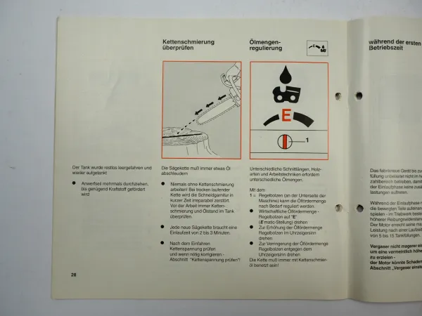 Stihl 029 039 Motorsäge Montage Betriebsanleitung Sicherheit Wartung 1992