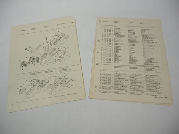 Stihl 038 Kettensäge Ersatzteilliste Spare Parts List Liste des pieces 1986