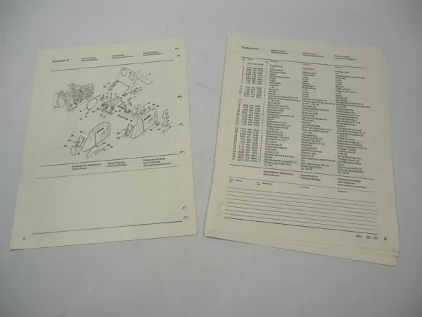 Stihl 044 Kettensäge Ersatzteilliste Spare Parts List Liste des pieces 1988
