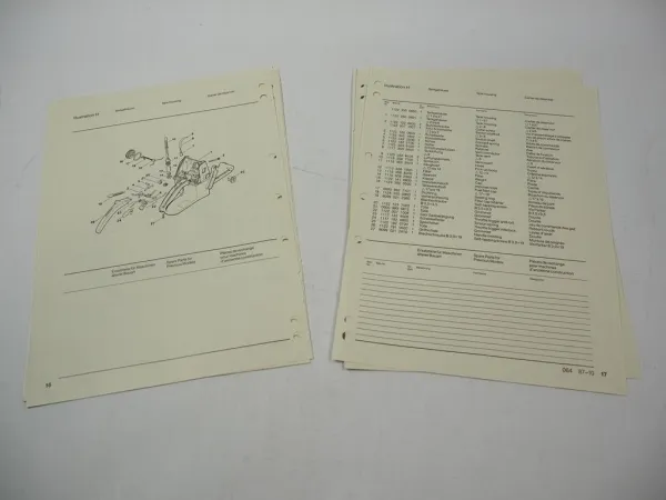 Stihl 064 Kettensäge Ersatzteilliste Spare Parts List Liste des pieces 1987
