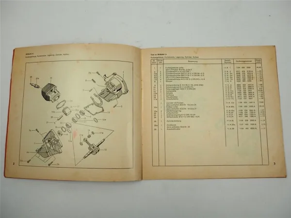 Stihl 08S Motorsäge Ersatzteilliste Preisliste ab 1968