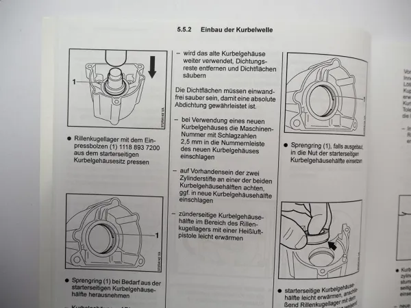 Stihl BR / SR 340 420 Werkstatthandbuch Reparaturanleitung 2003