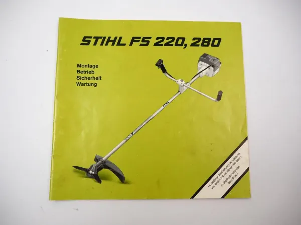 Stihl FS 220 280 Motorsense Bedienungsanleitung Betriebsanleitung 1996