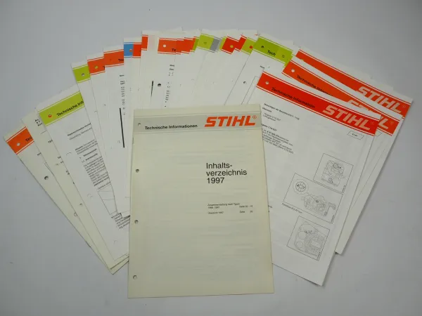 Stihl Motorsägen Motorsensen Motorgeräte FS RE TS Technische Informationen 1997