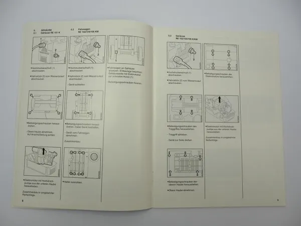 Stihl RE 101 102 104 106 Hochdruckreiniger Werkstatthandbuch Reparatur