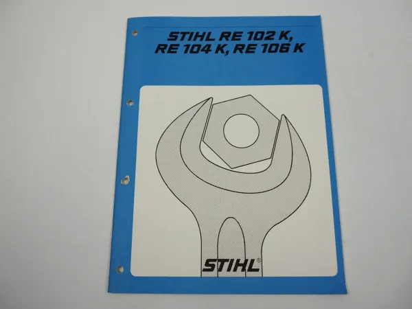Stihl RE 102 104 106 K Hochdruckreiniger Werkstatthandbuch 1993