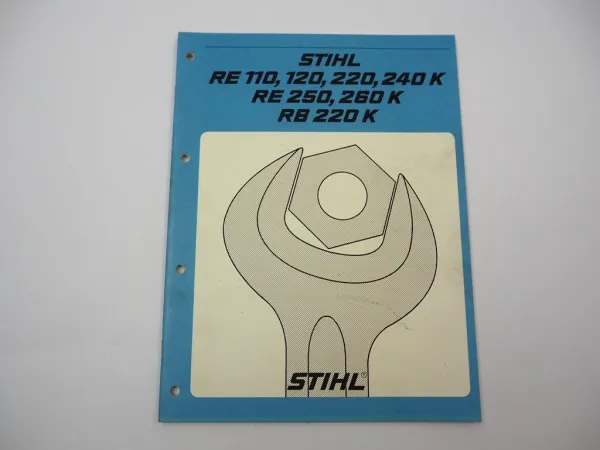 Stihl RE 110 120 220 240 250 260 K RB220K Hochdruckreiniger Werkstatthandbuch 93