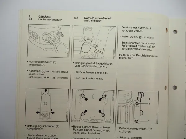 Stihl RE 280 K Hochdruckreiniger Werkstatthandbuch Reparaturanleitung 1997