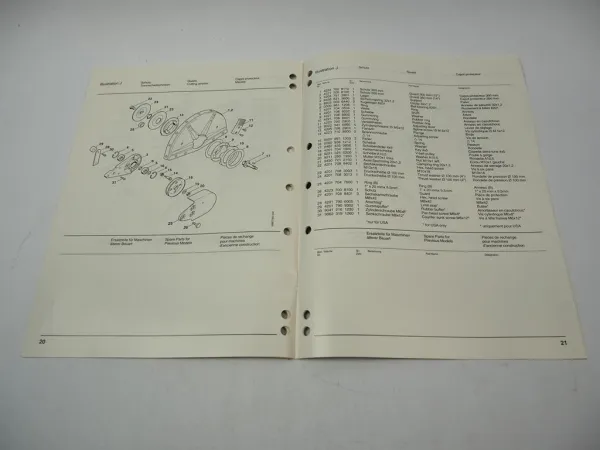 Stihl TS 400 Trennschleifer Ersatzteilliste Spare Parts List Liste des pieces 95