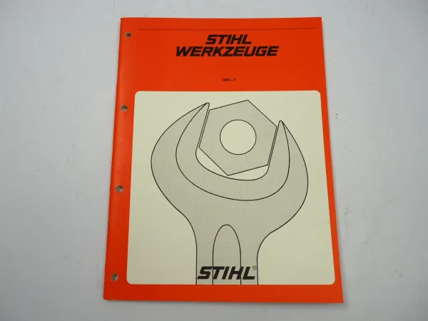 Stihl Werkzeugkatalog Sonderwerkzeuge für Motorsägen Motorgeräte 1991