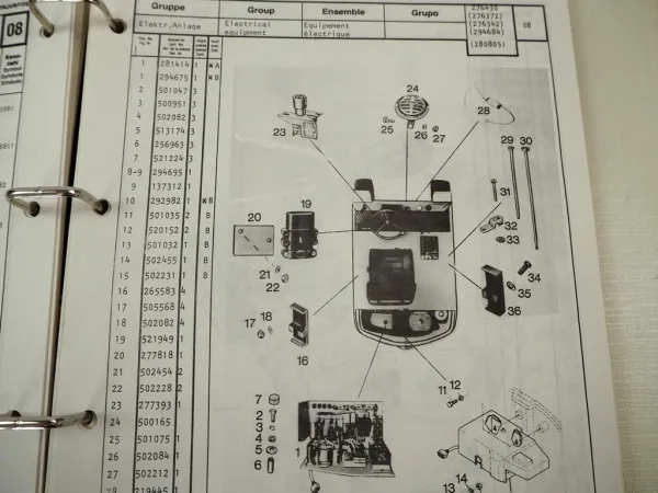 Still R60 EFG 6002 2.5 t & 6003 2.5 t Gabelstapler Ersatzteilliste Spare Parts List