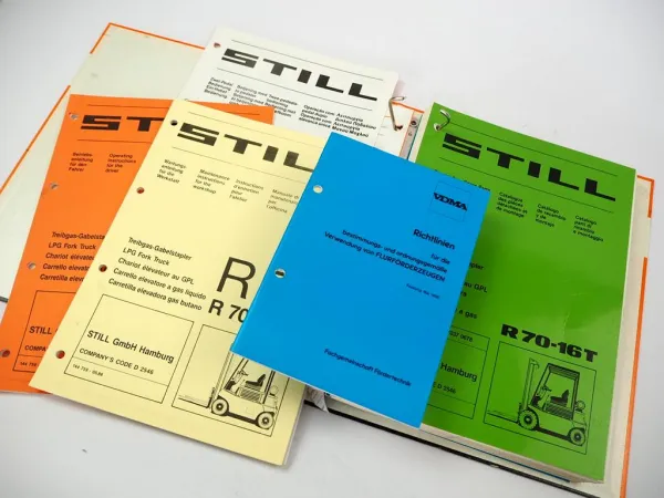 Still R70 16T TFG1.6 7037 Gabelstapler Betriebsanleitung Wartung Ersatzteilliste