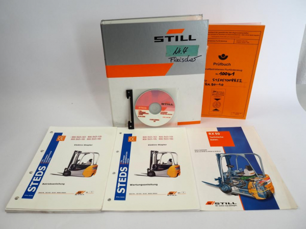 Still RX50-10 13 15 16 Wartungsanleitung Betriebsanleitung Ersatzteilliste CD