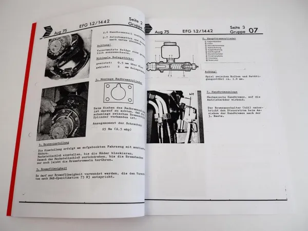 Still SE14 EFG 1.2 1442 Beschreibung Reparaturhinweise Schulungsbrief 1975