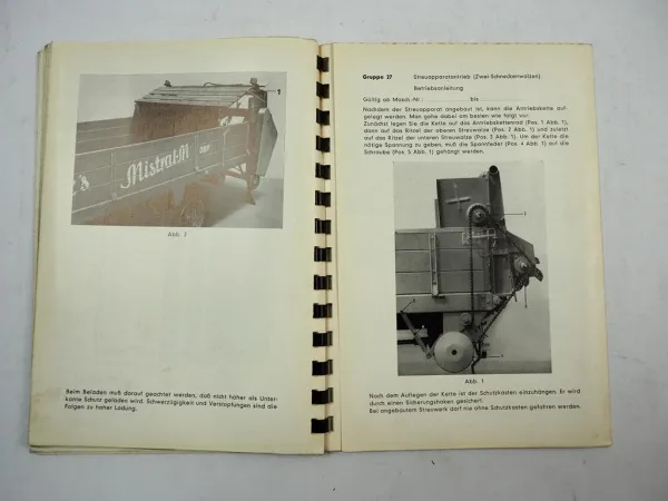 Stille Mistral M96 Stalldungstreuer Betriebsanleitung Ersatzteilliste